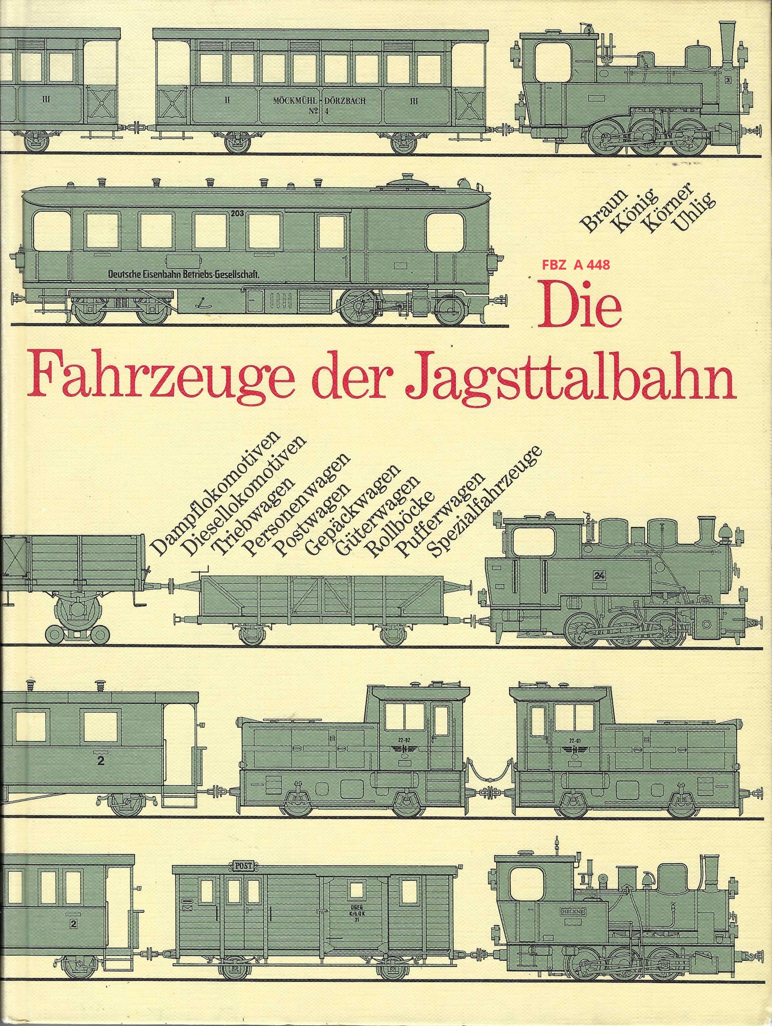 Die Fahrzeuge der Jagsttalbahn