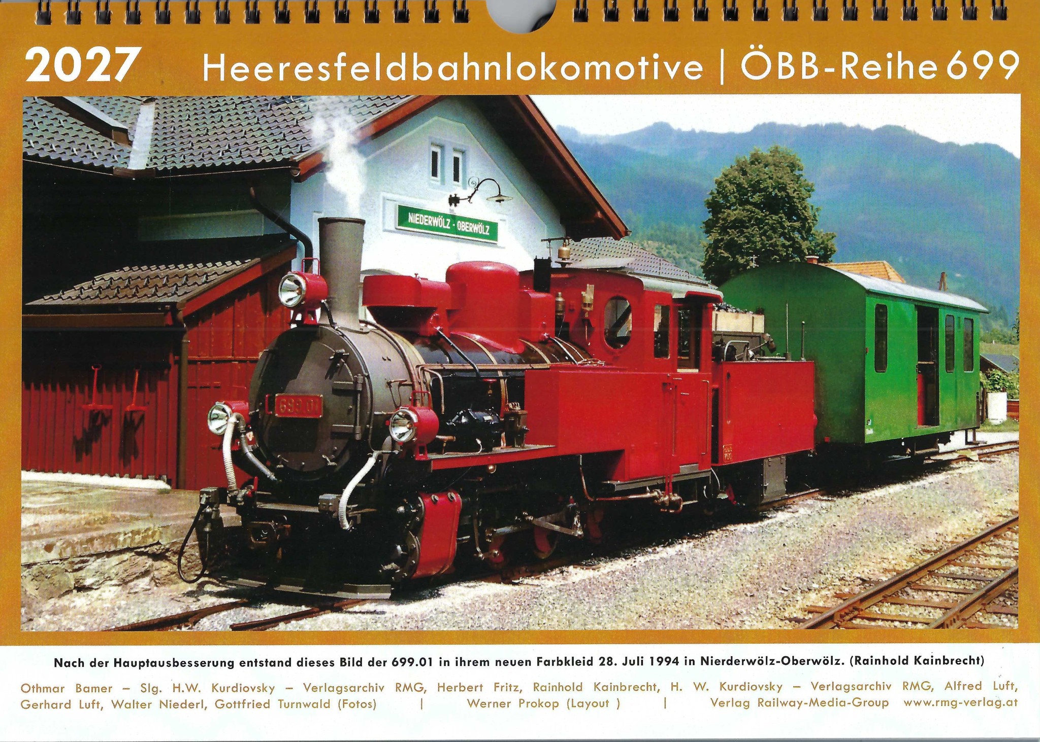 Kalender 2027 - Reihe 699