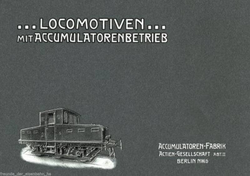 Lokomotiven mit Accumulatorenbetrieb