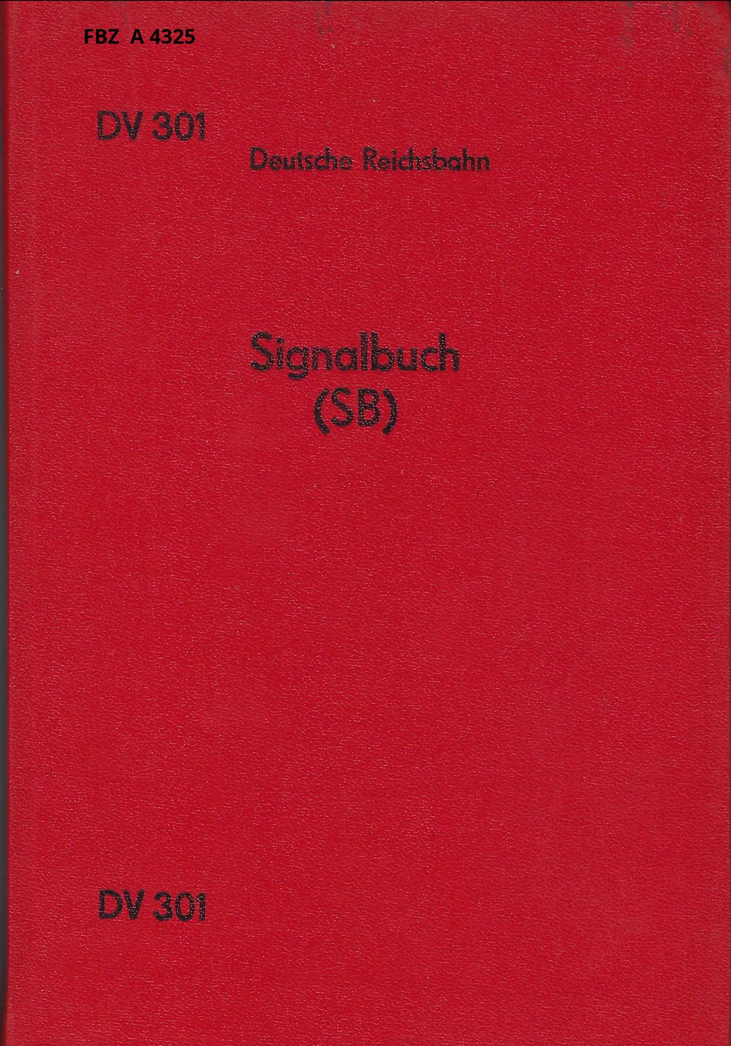 Signalbuch (SB) DV 301 Ausgabe 1971