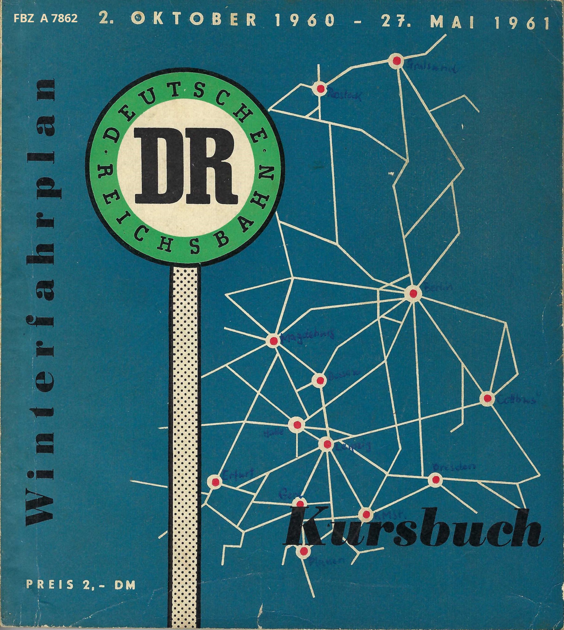 Amtliches Kursbuch der Deutschen Reichsbahn - Winterfahrplan 1960/61