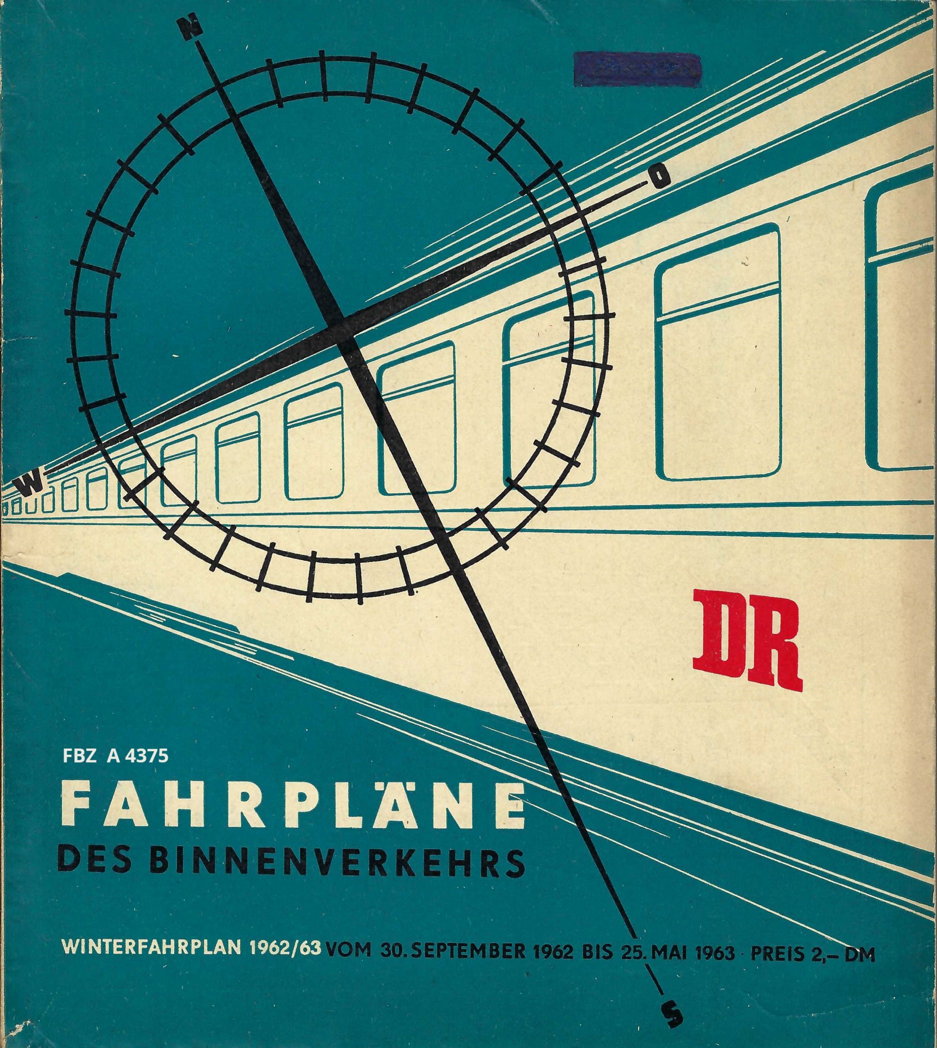 Fahrpläne des Binnenverkehrs - Winterfahrplan 1962/63