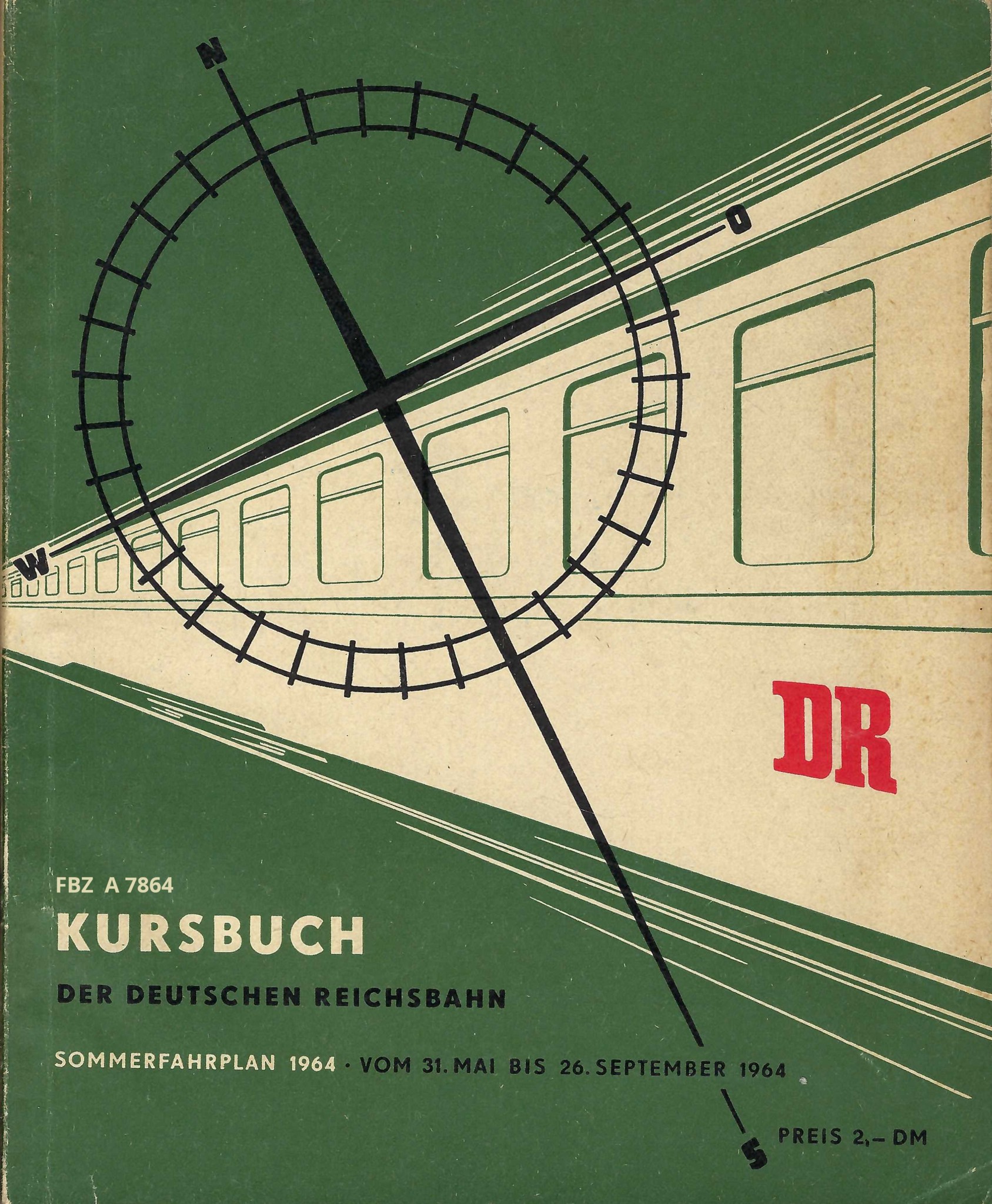 Kursbuch der Deutschen Reichsbahn - Sommerfahrplan 1964